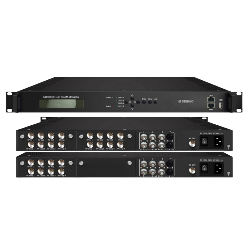 Digital TV multiplexing and scrambling QAM modulation integrated machine NDS3343D