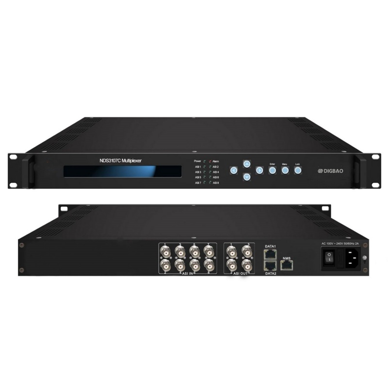 Digital TV stream ASI multiplexer AVS+NDS3107C
