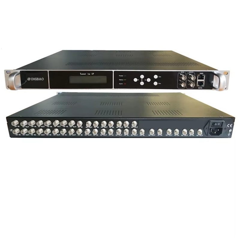 20-channel Tuner DVB-C DVB-T DVB-S DVB-S2 ISDB-T ATSC to IP Gateway 